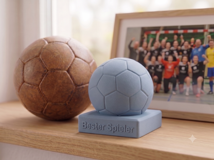 Handball-Dekoration aus Keramik – Handgefertigtes Unikat