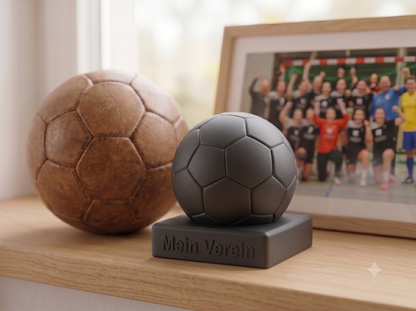 Handball-Dekoration aus Keramik – Handgefertigtes Unikat